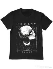 Tricou ADLER copil Forest Black Negru
