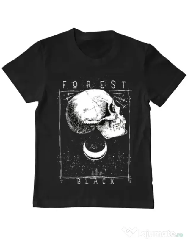 Tricou ADLER copil Forest Black Negru