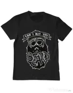 Tricou ADLER copil Can i buy you a beard Negru