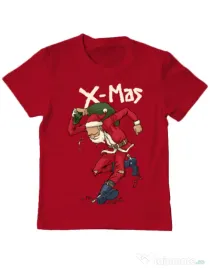 Tricou ADLER copil Santa Skank Kid Rosu