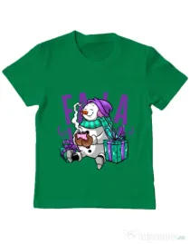 Tricou ADLER copil Christmas Carol Verde mediu