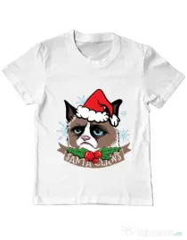 Tricou ADLER copil Santa Claws Alb
