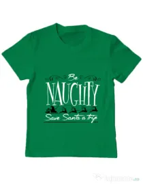 Tricou ADLER copil Be naughty Verde mediu