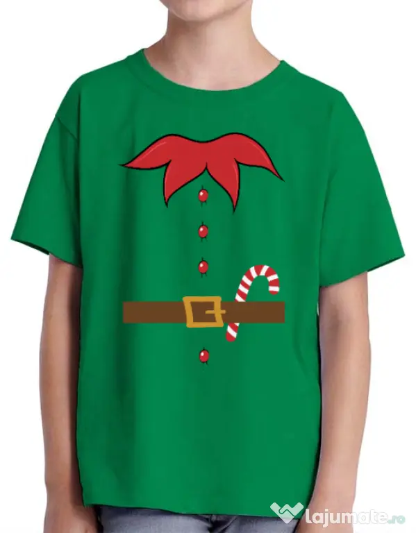 Tricou ADLER copil Elf Verde mediu