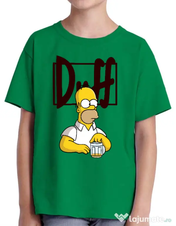 Tricou ADLER copil Beer Verde mediu