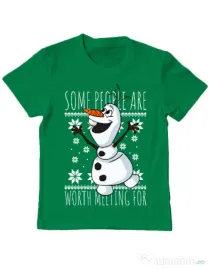 Tricou ADLER copil Worth melting for Verde mediu