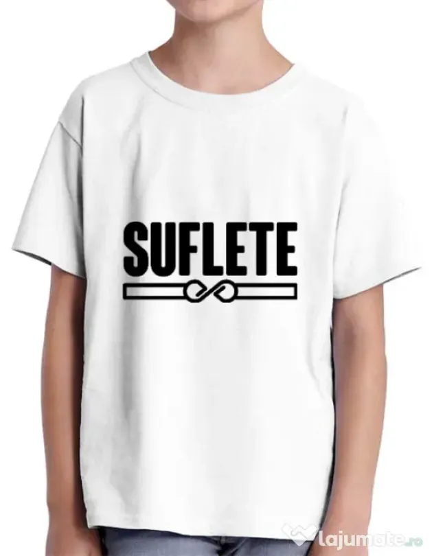Tricou ADLER copil Suflete Alb
