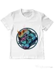 Tricou ADLER copil Helmet demons Alb