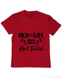 Tricou ADLER copil High on life Rosu