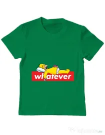 Tricou ADLER copil Whatever Verde mediu