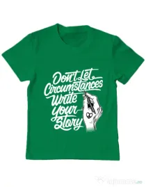 Tricou ADLER copil Your story Verde mediu