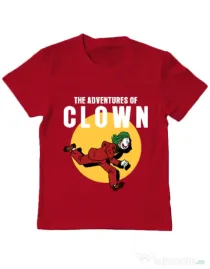 Tricou ADLER copil Clown adventures Rosu