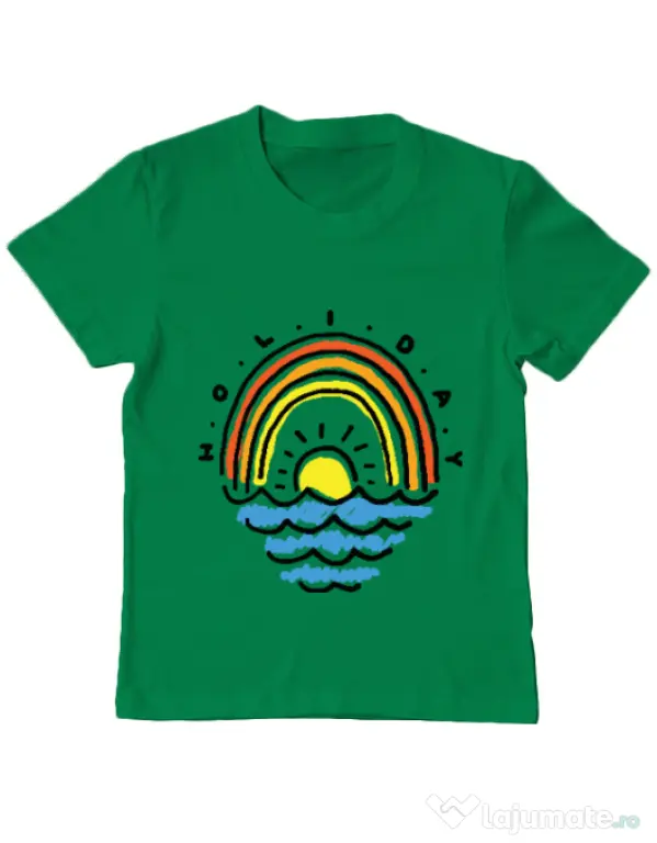 Tricou ADLER copil Holiday Verde mediu