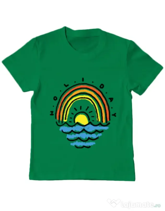 Tricou ADLER copil Holiday Verde mediu