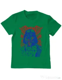 Tricou ADLER copil Your daddy Verde mediu