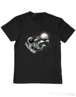 Tricou ADLER copil Football kick Negru