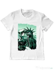 Tricou ADLER copil Save the liberty Alb