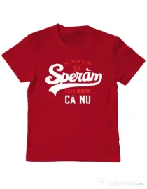 Tricou ADLER copil Sa speram ca nu Rosu