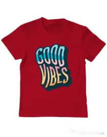 Tricou ADLER copil Good vibes Rosu