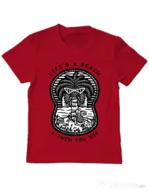 Tricou ADLER copil Sunset chill Rosu