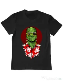 Tricou ADLER copil Frank holiday Negru