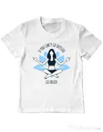 Tricou ADLER copil Go inside Alb