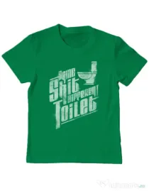 Tricou ADLER copil Same shit Verde mediu