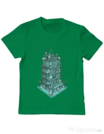 Tricou ADLER copil Sound zone Verde mediu