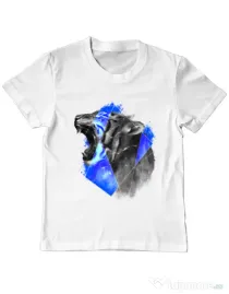 Tricou ADLER copil Electro tiger Alb