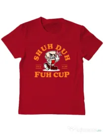 Tricou ADLER copil Shut the fuh cup Rosu
