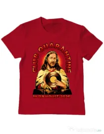 Tricou ADLER copil Club quarantine Rosu