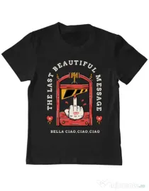 Tricou ADLER copil The last message Negru