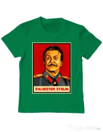 Tricou ADLER copil Sylvester Stalin Verde mediu