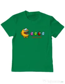 Tricou ADLER copil Impostor detected Verde mediu