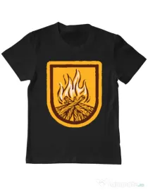 Tricou ADLER copil Bonfire Negru