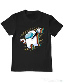 Tricou ADLER copil Slow mo Negru