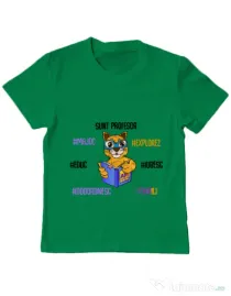 Tricou ADLER copil Sacoșa profesor Verde mediu