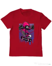 Tricou personalizat copil Squid Game 3 Rosu