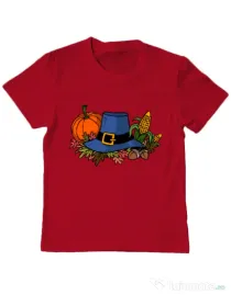 Tricou personalizat copil Thank Giving Rosu