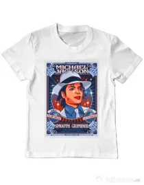 Tricou personalizat copil Michael Jackson Alb