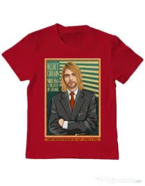 Tricou personalizat copil Kurt Cobain Rosu