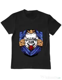 Tricou personalizat copil Release My Superpower Negru