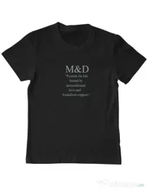 Tricou personalizat copil M&D 19 Negru