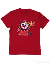 Tricou personalizat copil Brawlers Christmas Rosu