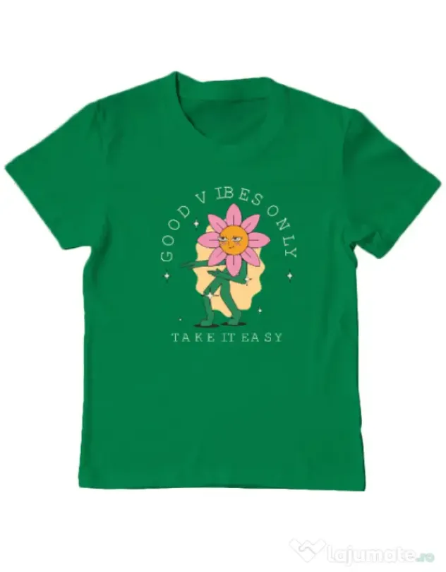 Tricou personalizat copil M&D 29 Verde mediu