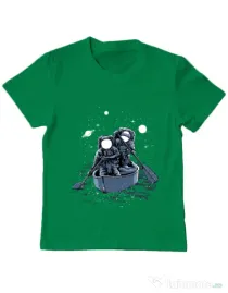 Tricou ADLER copil Across the galaxy Verde mediu