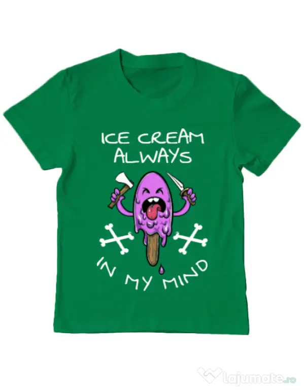 Tricou ADLER copil Always in my mind Verde mediu