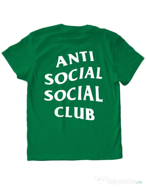 Tricou ADLER copil Anti social Verde mediu