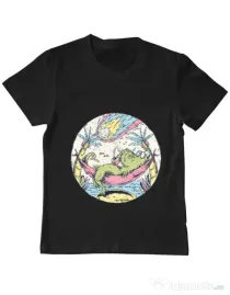 Tricou ADLER copil Asteroid Day Negru