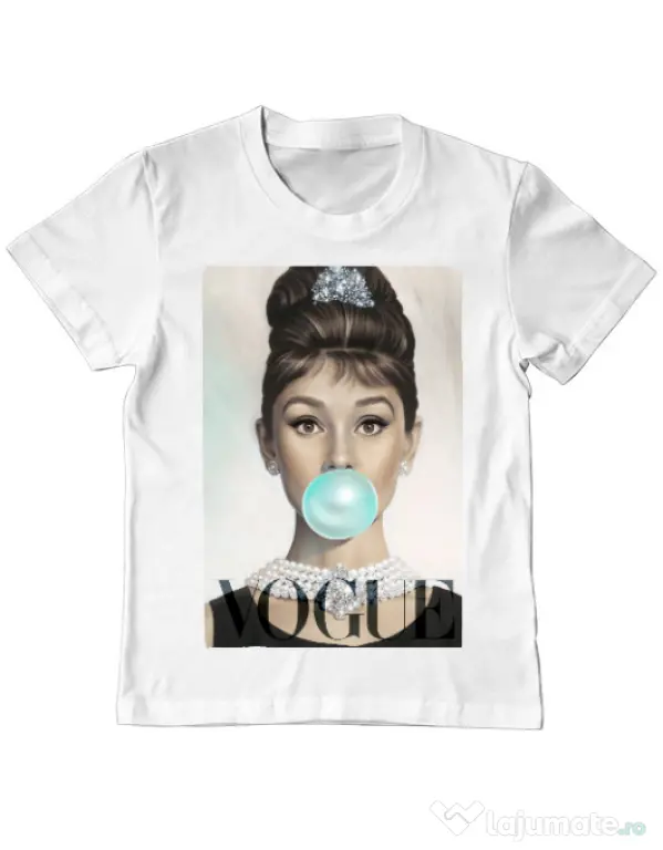 Tricou ADLER copil Audrey Alb